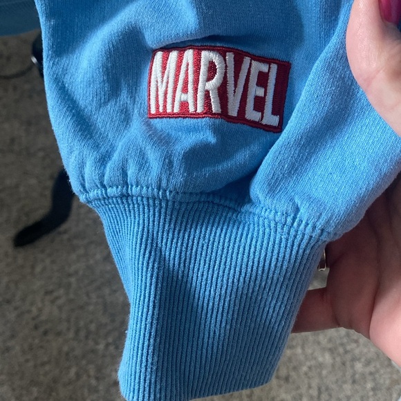 Marvel Captain America Blue Hoodie Sz XL - Picture 2 of 5